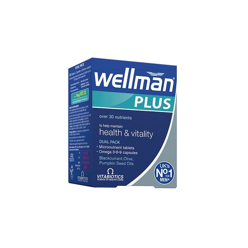 Wellman PLUS vitamiinid N28 + oomea3 kapslid N28